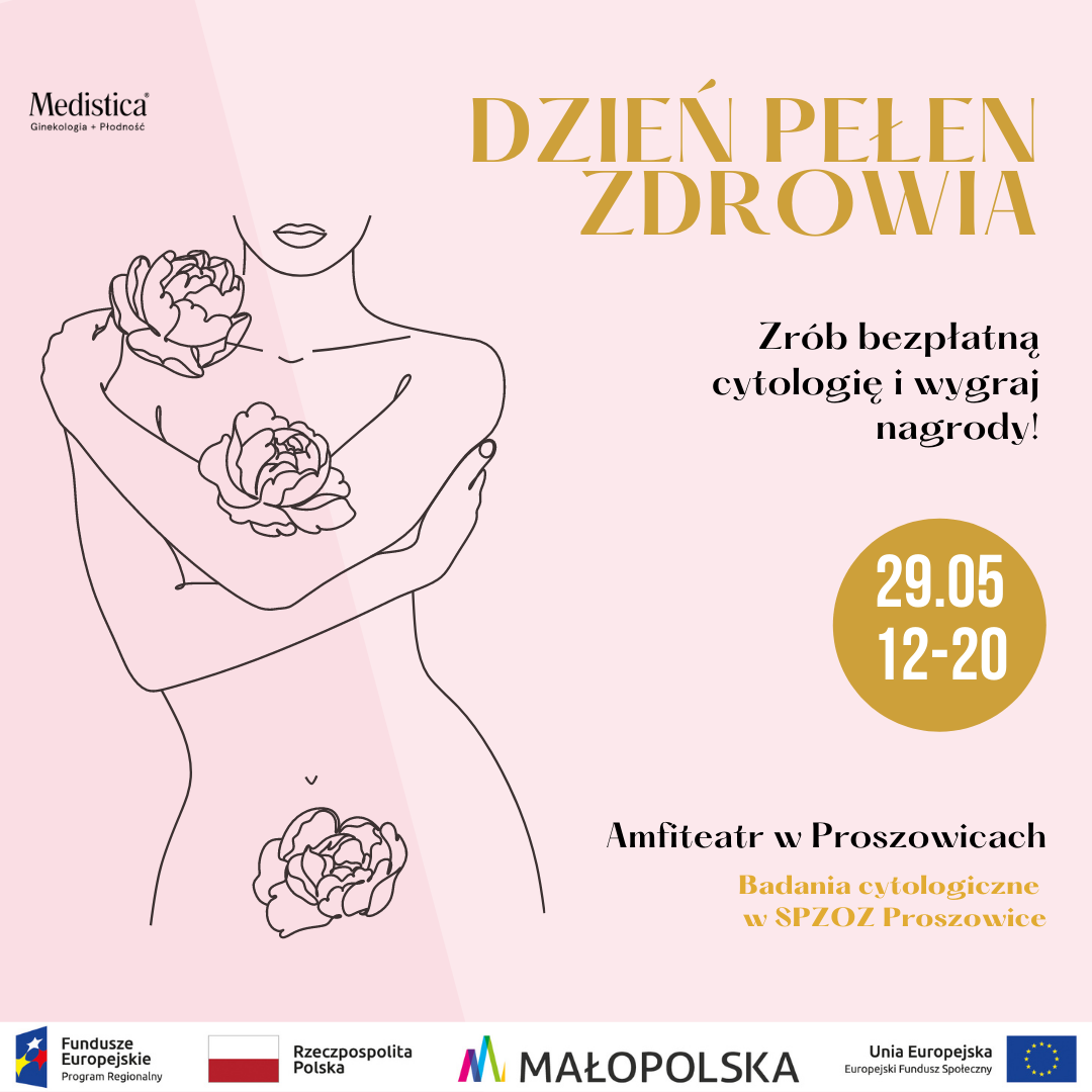 Grafika promująca program profilaktyki raka szyjki macicy dla kobiet z Małopolski